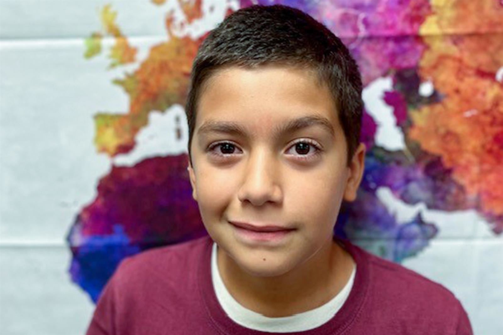 Birkes fifth grade student Andres Muñoz is credited by his teacher for being a leader.